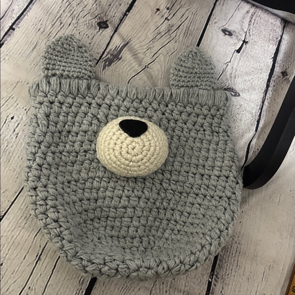 Claraloo Gray Bear-Themed Kids Accessory Basket - Picture 6 of 10